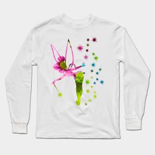 Floral Tinkerbell Long Sleeve T-Shirt